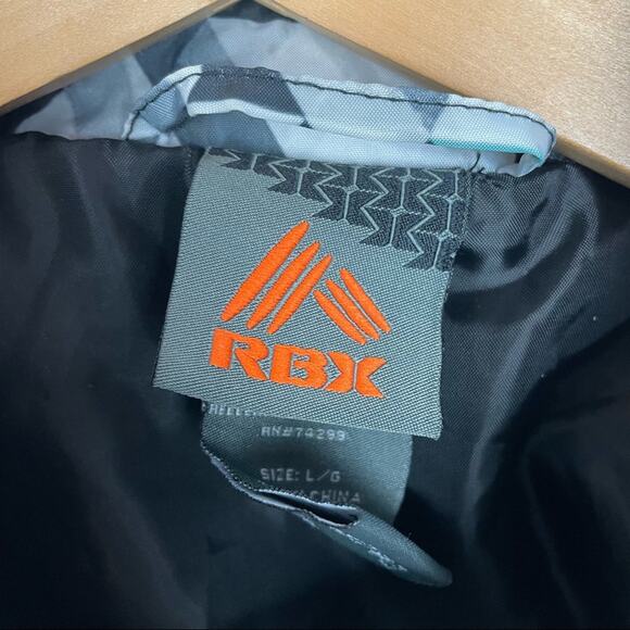 RBX | Snow Jacket Geometric Shapes Black White Snowboard Ski - Picture 9 of 10